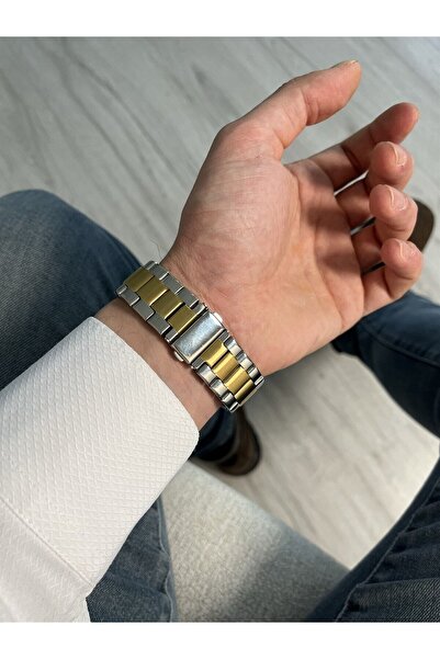 ÇENÇEN Gold Gumus Fonksiyonları Aktif Çelik Su Geçirmez Unisex Kol Saati