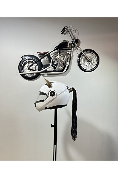 Butik Motor & Motosiklet 3d Baskı Gold Şeytan Boynuzlu Saç Örgülü Kask Dış Aksesuar