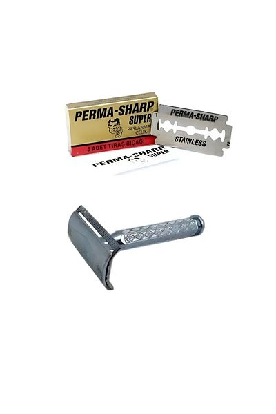 efmues Classic Razor Metal Shaver - Yuma Razor and Permasharp Razor