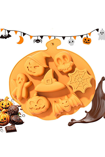 Şenhomee تصميم الشوكولاتة والكعك لعيد الهالوين - قالب سيليكون للكعك والصابون