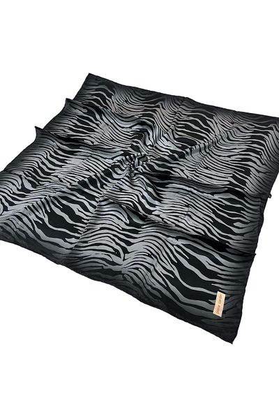 Pierre Cardin Eșarfă de mătase gri negru - 8652230-371 Sura
