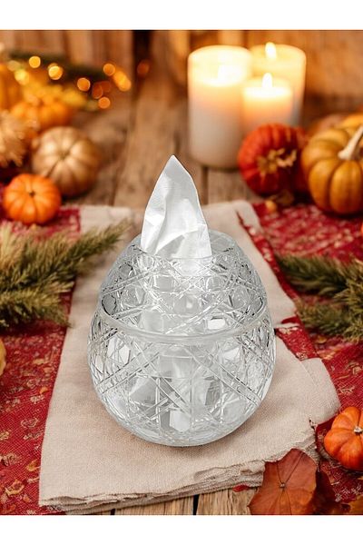 Paşabahçe Handwork Crystal Cut Decor Practice Servet