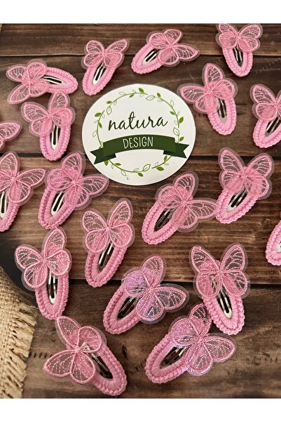 NATURA DESİGN Pink Natura Design Butterfly Tulle Cataramă dublă