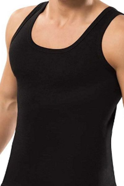 PİERLES 6-Piece Black Men's Tank Set