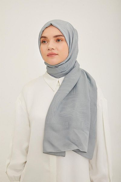Armine Trend Hazan Shawl - 3 - Ασημί 23018