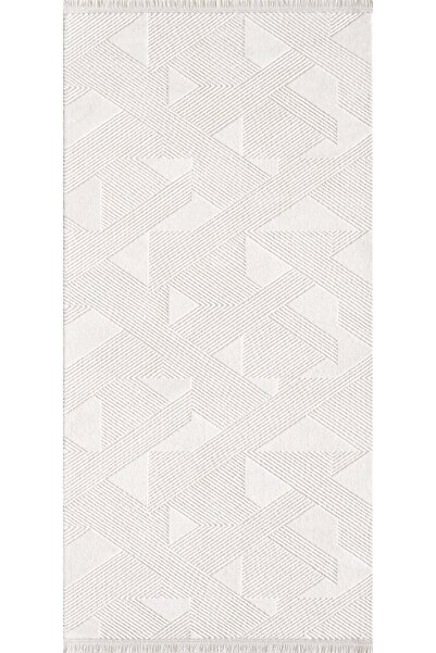 Artemis Halı Samoa Krem Çizgili Halı 02387a