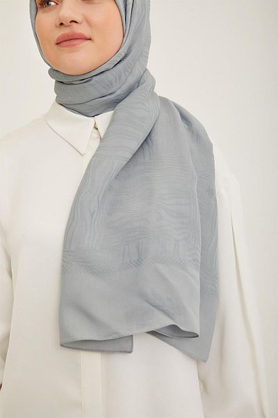 Armine Trend Hazan Shawl - 3 - Ασημί 23018
