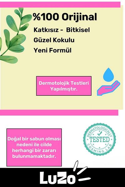 LuZo صابون زيت الأرغان العطري الممتاز 100% العضوي الطبيعي لشعر الوجه والجسم والجسم 2 قطعة