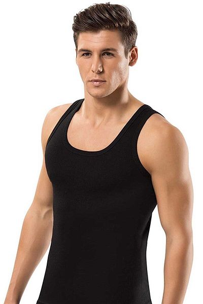 SİERNA Black Men's Singlet 6 Pcs Srn-001228