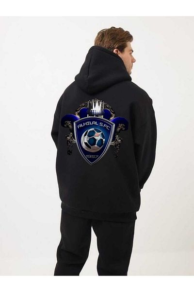 BUY CENTER Unisex Al Crescent Printed Oversize Sweatshirt