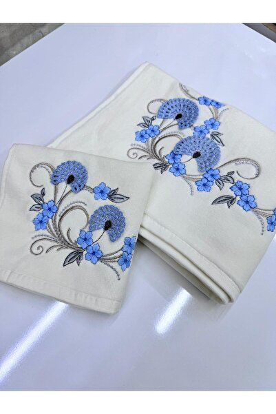 Dantelux Кадифе Крем Крапля Модель - Набір рушників для нареченої з мамою