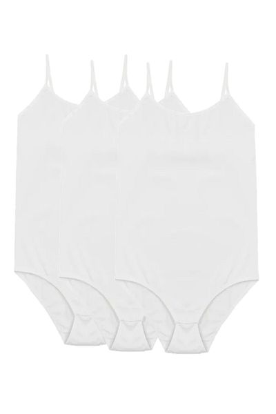 PİERLES 3 pieces Women's Rope Strap Snap Body - Black White Gray