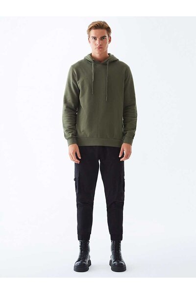 Ltb Kapüşonlu Yeşil Sweatshırt