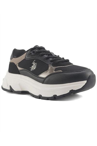 U.S. Polo Assn. Baza. Polo Assn. Viavai 4Pr Pantofi sport negri casual pentru femei