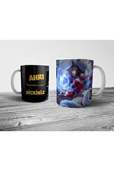 Pixxa Ahri LOL Kişiye Özel İsimli Kupa Bardak