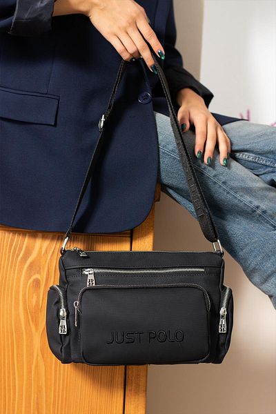 H&D COLLECTİON Geanta de umar model Messenger cu 7 compartimente 6033