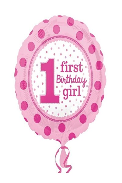 CANSIN 18 لؤلؤة مستديرة 1 سنة بالون فوليو وردي