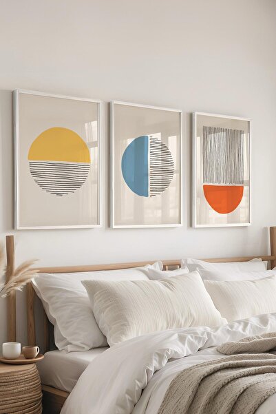 Postifull Set de pictură cu rame, 3 bucăți de rame albe și set de postere cu ...