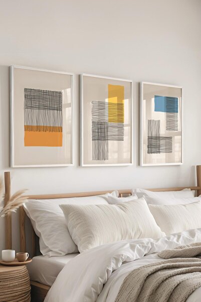 Postifull Set de pictură cu cadru, 3 bucăți de cadru alb și set de postere cu...