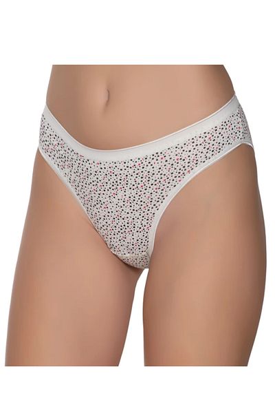 Modaley Giyim Chiloți bikini colorați din Lycra pentru femei - Pachet de 6 Gingham - ml01
