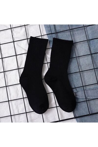 PİERLES 12 пар унісекс білих бавовняних шкарпеток без візерунка