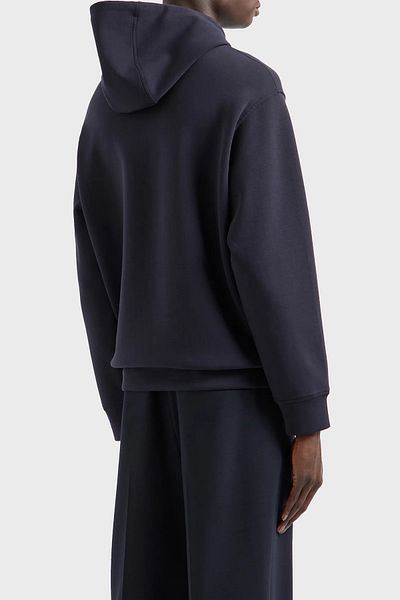 Emporio Armani Men's Hooded Stretch Cotton Sweat - Regular Fit Sweat 6D1M94 1Jhsz 0950