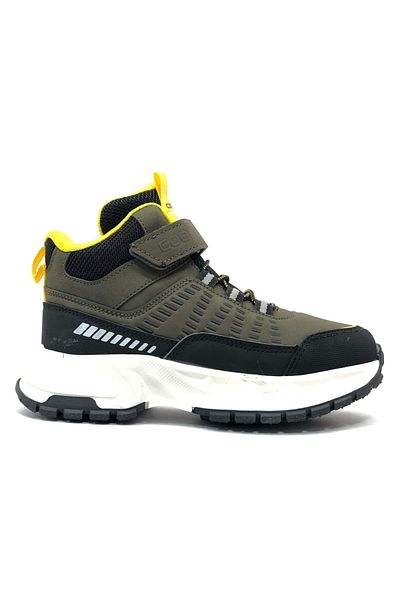 KCMN Cizme pentru copii unisex - Cool Tiger, talpă ortopedică anti-alunecare, KHAKI