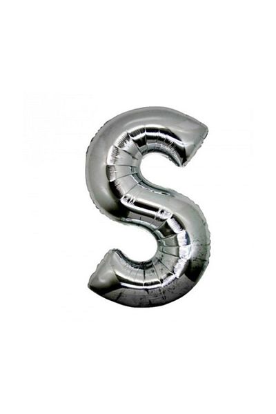 SAVA HOME COLLECTİON 1 Meter Silver Color Foil Letter Balloon