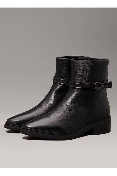 Calvin Klein Calvin Klein Black Booties Womens Shoes