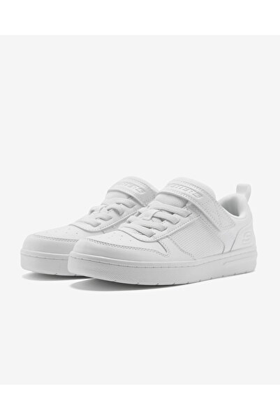 SKECHERS Smooth Street Büyük Erkek Çocuk Beyaz Sneakers 405632l Wht