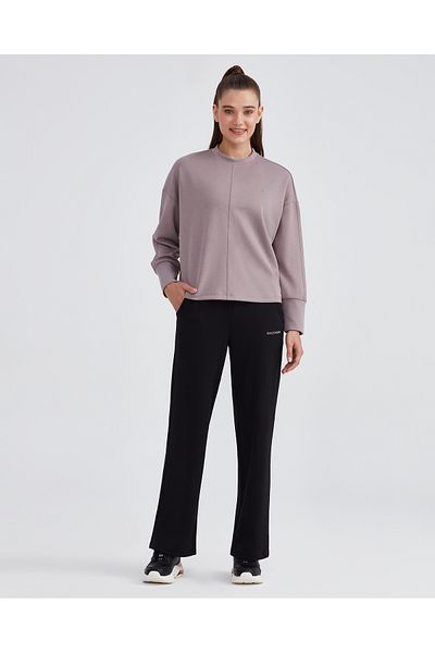 SKECHERS W Soft Touch Eco Wide Leg Γυναικείο Φούτερ Μαύρο Φούτερ S 232180 -001