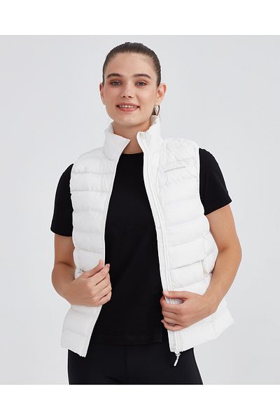 SKECHERS W Outerwear Padded Vest Women White Traditional Vest S 231239 -100