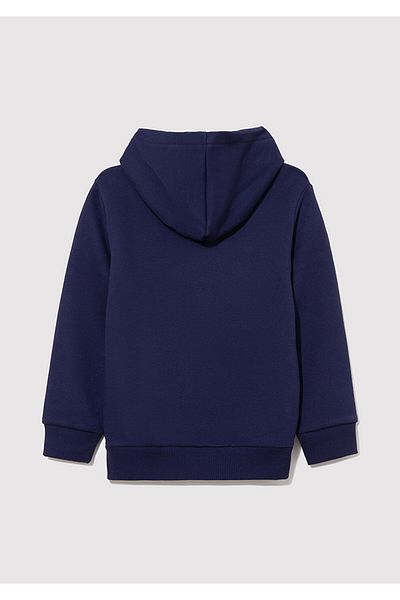 Mavi Navy Blue Hooded Zippered Logo Sweatshirt - 6S10001-70491