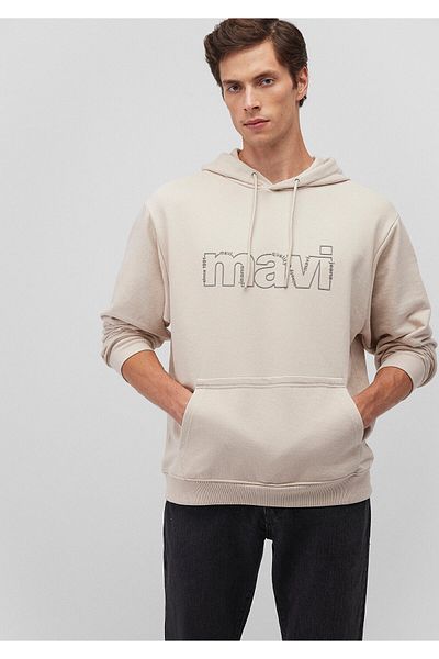Mavi Φούτερ με τυπωμένο λογότυπο σε μπεζ χρώμα - 0s10196-70144