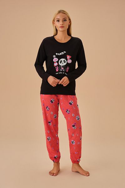 SUWEN Panda Pajama Set
