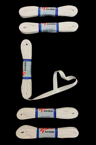 ZEYMERADE White Satin Ribbon 1 cm 10 Meters, Bundle Dowry Special Day Gift Decoration Ribbon