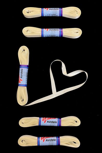 ZEYMERADE 10 Meters Cream Satin Ribbon - 1 cm Bundle Dowry, Special Day Gift Decoration Ribbon