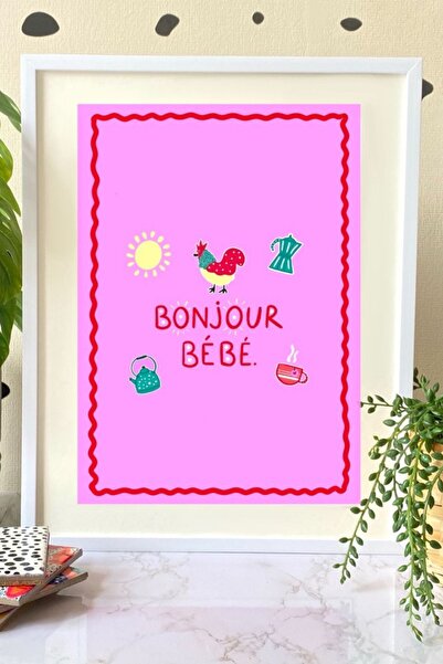 Hello Melody Design Εκτύπωση "BONJOUR BEBE" από την συλλογή Εκτυπώσεων - Με λ...