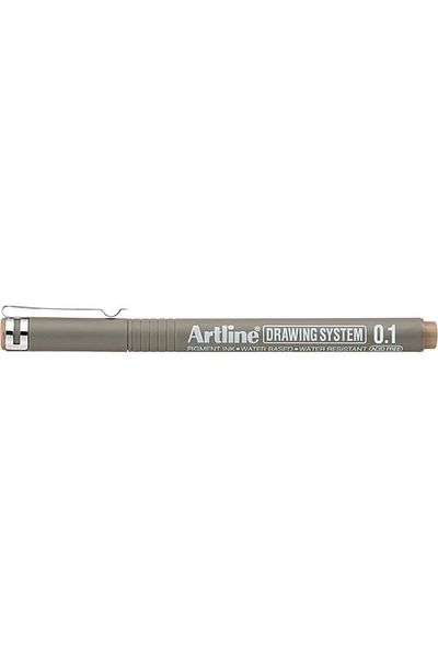 artline 0.1 Mm Pale Brown Drawing Pen - 231 Drawing System