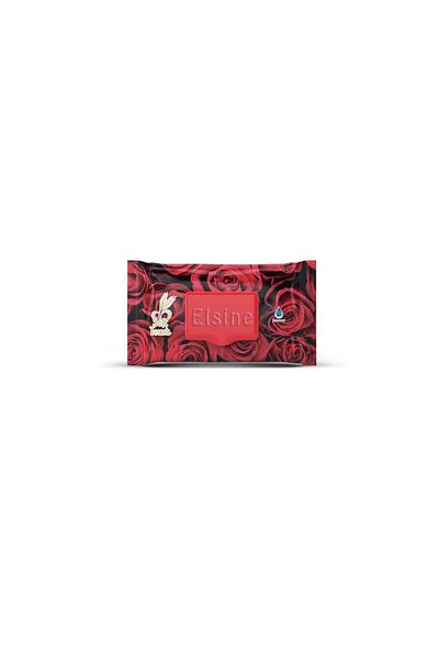 Red Rose Mbb Etikaret 5 Pack Red Rose Wet Towels 90 Pieces with Lids Rose Scented