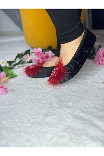 SiFu STYLE Elegance and Comfort Together: Black Diamond Stone Home Flats Booties