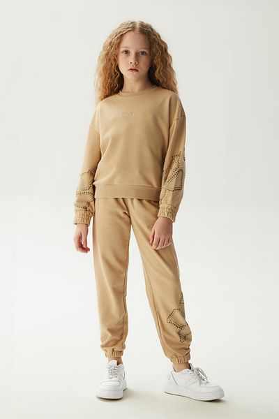 Iceberg Bg Store Girl's Light Brown Sweatshirt