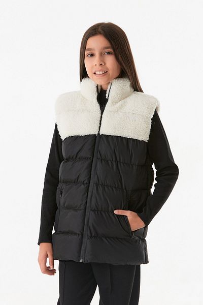 Fulla Moda Girl's Plush Vest - Zipper and Pocket