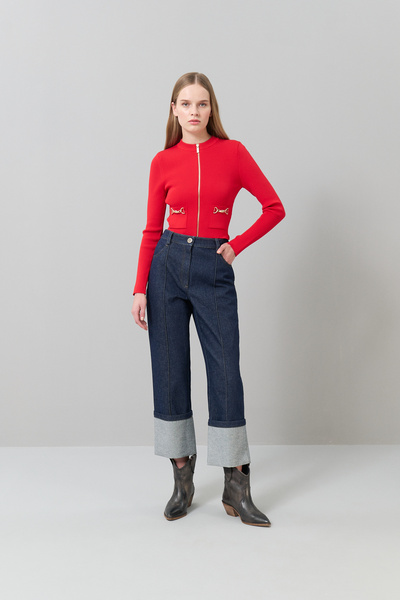 Roman Double Paça Denim Pantolon Lacivert K2512027_015