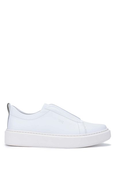 Tamer Tanca Men's Genuine Leather White Loafer Shoes