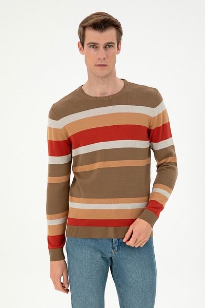 U.S. Polo Assn. Men's Khaki Sweater 50293030 -Vr027