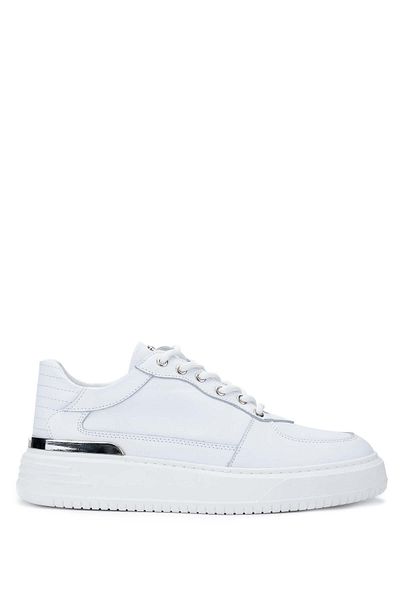 Tamer Tanca Men's Genuine Leather White Sneakers & Sports Shoes