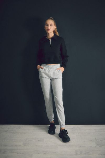 Fulla Moda Pantaloni de sport Jogger cu buzunare - Talie elastică