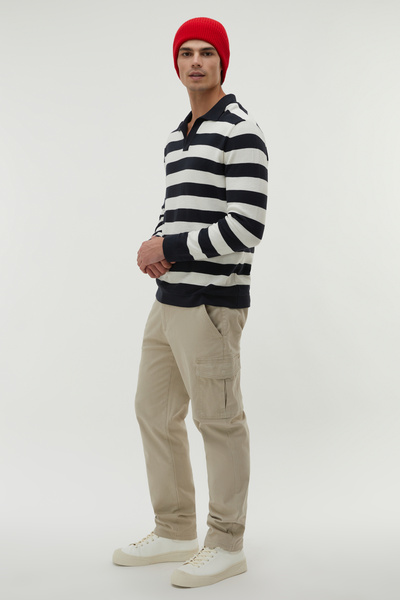 Mudo PAMUK KARIŞIMLI STRAIGHT FIT KARGO PANTOLON