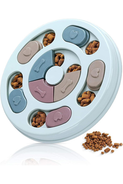 Soillium Kedi ve Köpekler İçin Yavaş Yeme Mama Kabı Bulmaca Mama Kabı Eğlenceli ve Sağlıklı Beslenme